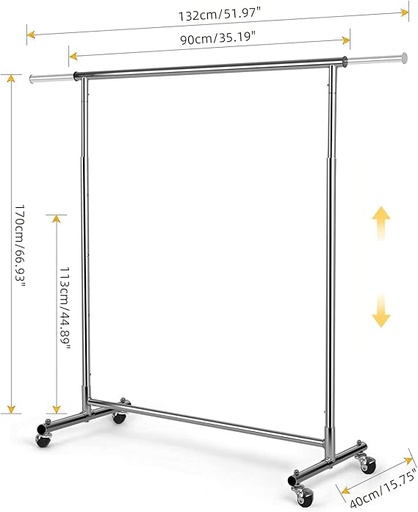 Stoyak Laundry Railing 132cm x 40cm x 170cm