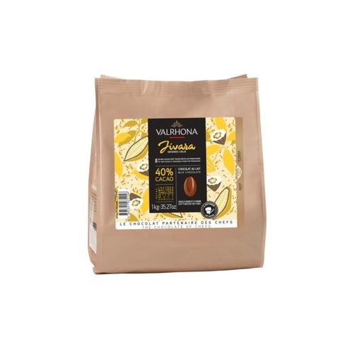 VALRHONA Chocolate Pellets Jivara Milk 40%
