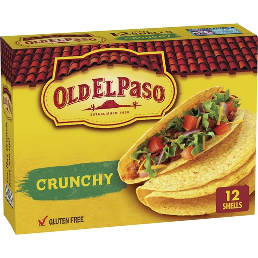 OLD EL PASO Taco Shells Crunchy [12 Shells]