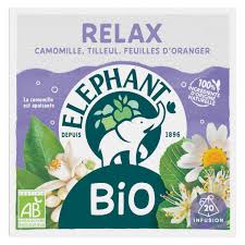 ELEPHANT Infusion Relax Chamomile Linden Orange blossom leaves [25 bags]