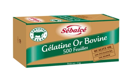 SÉBALCÉ Gelatine Sheets Gold Bovine