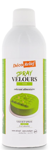 DECO RELIEF Velvet Flocking Spray Cake Green