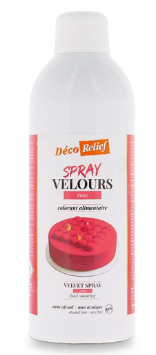 DECO RELIEF Velvet Flocking Spray Cake Pink