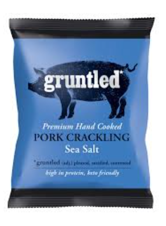 GRUNTLED Pork Cracklings Sea Salted