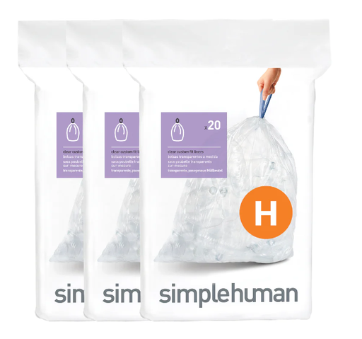 SIMPLEHUMAN Bin Bags Transparent Code H [Bags]