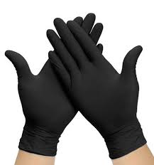 Gloves Nitrile Powdered Blue L
