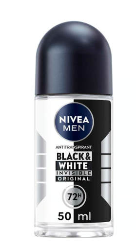 NIVEA Men Deodorant Roll-on Black & White [Glass]