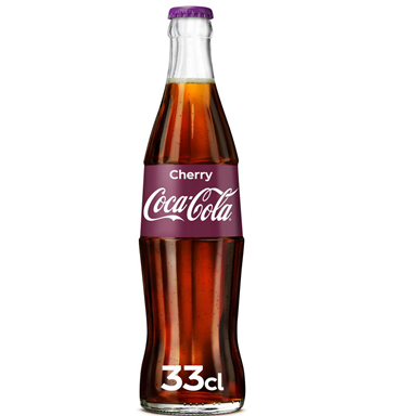 COCA-COLA Cherry coke soda [Glass] |Flip Top]