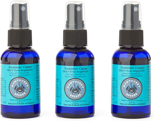 NANTUCKET SPIDER Spray Summer Camp Blue Natural DEET-Free Bug Repellent