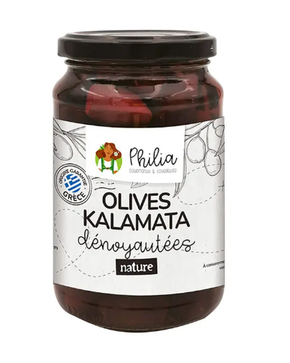 Olives : Kalamata Black Pitted Organic