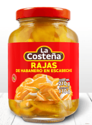 LA COSTENA Rajas de Habaneros en Escabeche