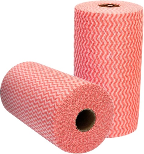 Reusable Disposable Cleaning Cloths Red [Roll]