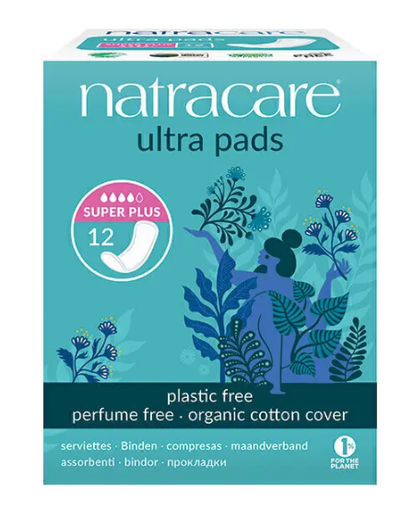 NATRACARE Pads Super Plus Organic 4 drops Without Wings