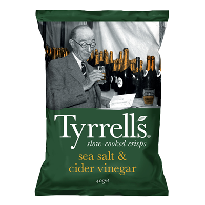 TYRRELL'S Crisps Sea Salt & Cider Vinegar
