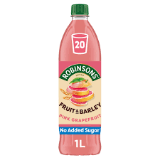 ROBINSONS Fruit & Barley Pink Grapefruit