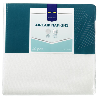 Napkins White 33x33cm