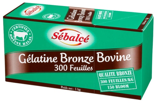 SÉBALCÉ Gelatine Sheets Bronze Bovine