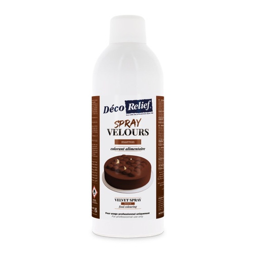 DECO RELIEF Velvet Flocking Spray Cake Brown