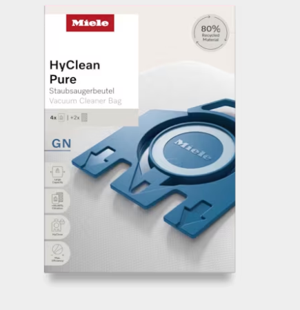 MIELE Hoover Bags Hy Clean GN [Pack 4 Bags]