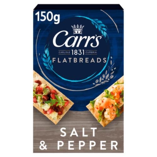 CARR'S Flatbreads Salt Pepper