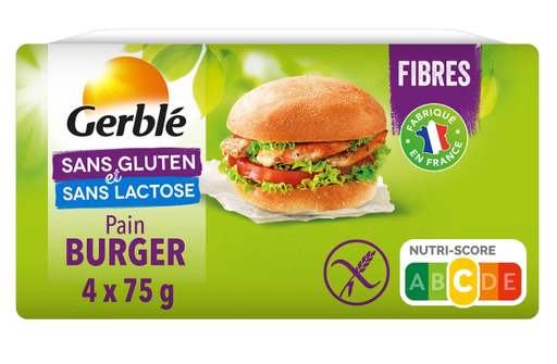 GERBLE Burger Buns Gluten Free and Lactose Free