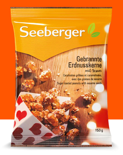 SEEBERGER Caramelised grilled peanut with sesame seeds