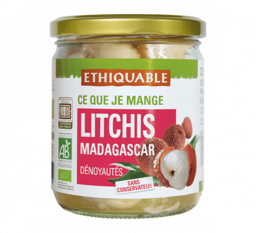 ETHIQUABLE Lychees Pitted in Light Syrup Organic [Jar]