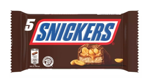 SNICKERS Chocolate bar with roasted peanuts & caramel [5bars]