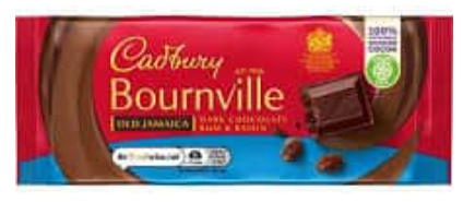 CADBURRY Bournville Milk Chocolate Bar