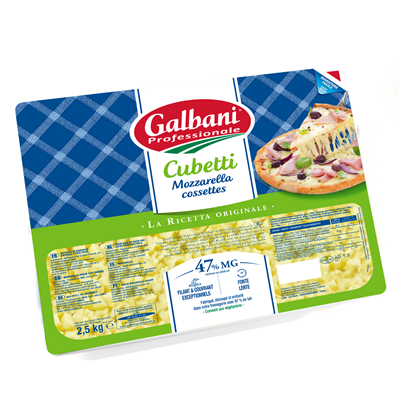 GALBANI Mozzarella Cubetti for Pizza 47%