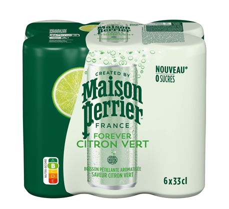 Perrier Lime Flavoured water [Cans]