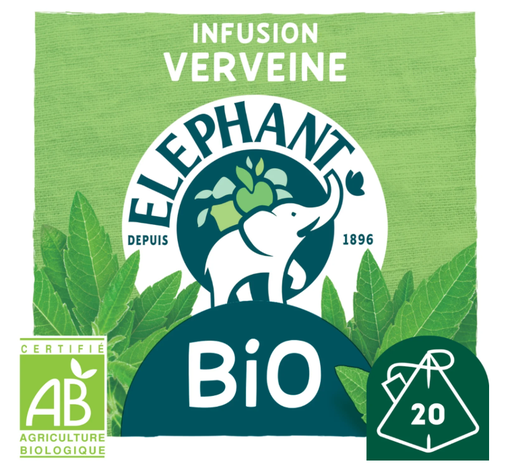 LES 2 MARMOTTES Verbena organic tea [30 individual enveloppes]