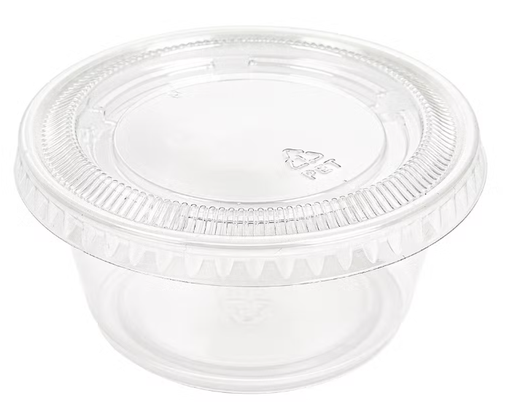 Plastics Containers with Lids Disposables [100ml]