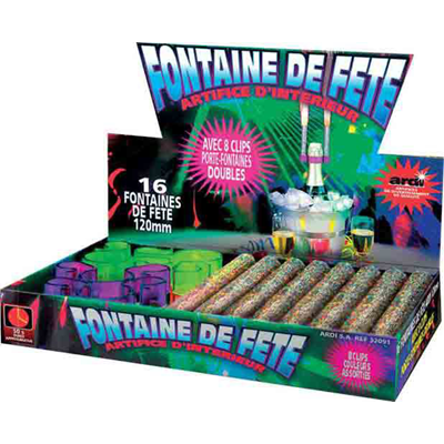 Sparkling Fountains for Bottles or Cakes 50secondes with Clips