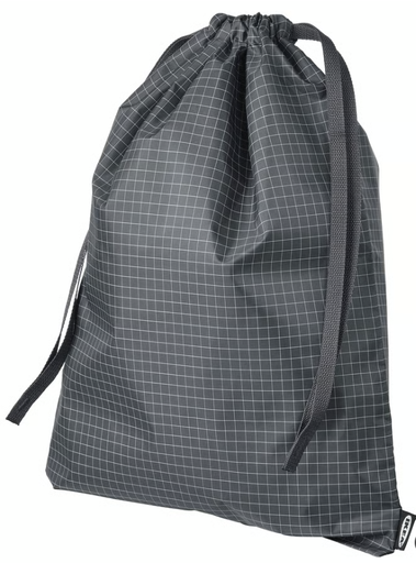 IKEA RENSARE Bag Black Checked [30x40cm 8L]