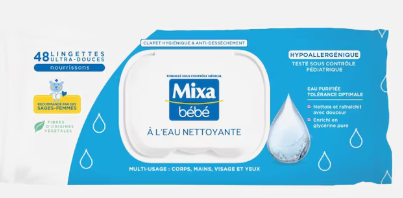 MIXA Sheets Cleaning Water Body, Hands, Face & Eyes