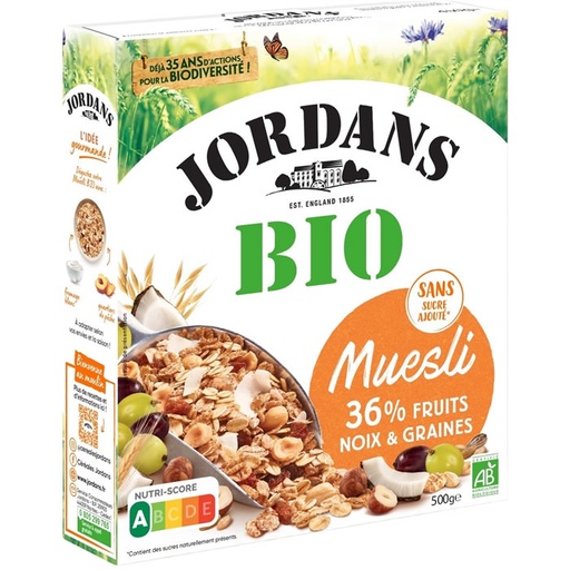 JORDAN'S Muesli 36% Fruits Nuts and Seeds