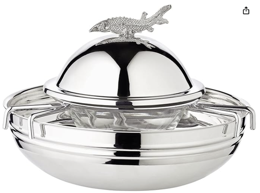EDZARD Caviar bol Stainless steal  [17.5cm x x12.5cm]