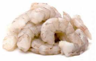 Prawns: Shelled & Deveined: Frozen 16/20
