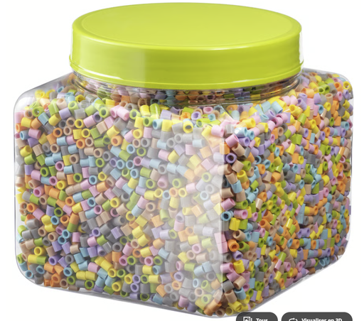 IKEA PYSSLA Pastel colour beads