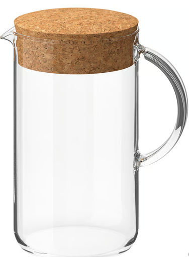 IKEA 365+ Jugs with Lid in Cork [ Glass] [1.5L]