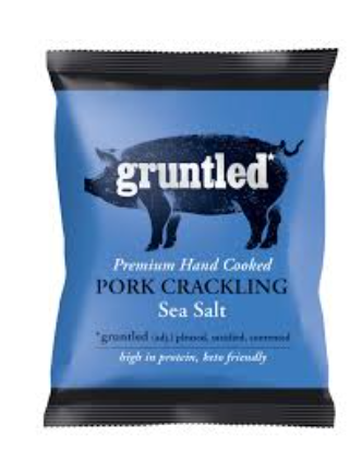 GRUNTLED Pork crackling sea salt
