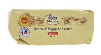 REFLETS DE FRANCE Isigny butter of Baratte unsalted