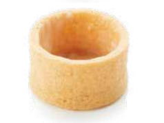 LA ROSE NOIRE Small vanilla sweet round tart O33mm H19mm