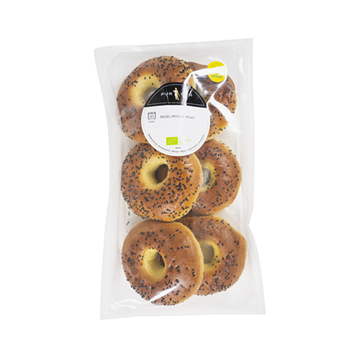 Bagel Bun Nigel Sesame Seeds Organic